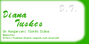diana tuskes business card